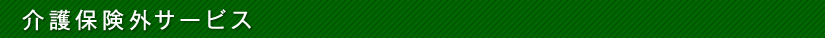 介護保険外サービス